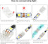 VIPMOON 12Pcs 3Pin LED Strip Light Connectors, Quick Connection for 10mm Wide Waterproof or Non-Waterproof WS2811