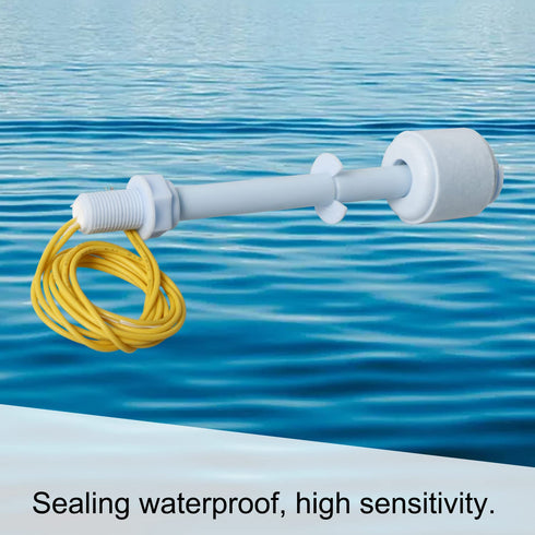 Aopin Liquid Level Switch Sensor PP, Water Liquid Level Sensor Float Switch for Water Pump, Fish Tank, Garden Pond, 1