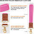 Stretchy Wristlet Keychain - Braided Cute Lanyards for Keys, Key Chain Holder for Women and Men (Pink)