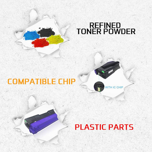 VICTORSTAR Compatible High Capacity Toner Cartridge SP C250 C260 C261 Black 2300 Pages for RICOH Aficio Printers