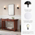 1-Light Dimmable 8.25 5.1 60W Bulb, 505115 Design House Village Traditional Indoor Wall Sconce, Frosted Flute Glass