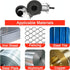 Yu&Yang Electric Drill Plate Cutter, Metal Nibbler Drill Attachment for Steel Copper Aluminum Sheet Cutting