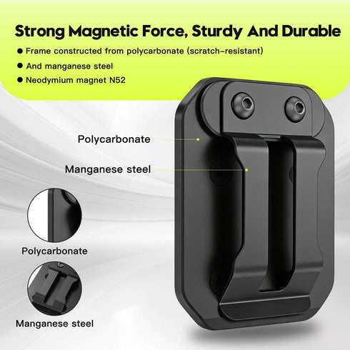 SEESE Strong Magnetic Tool Holder: Magnetic Belt Clip for Power Tools & Hand Tools, Anti-Fall Secure Grip for Home