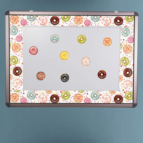 Donut Bulletin Board Border, 36ft Straight Classroom Decoration Roll for Family Party