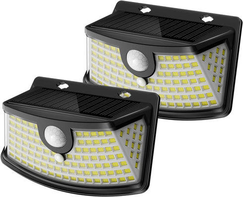 Aootek New Solar Motion Sensor Lights 120 LEDs with Lights Reflector,270 Wide