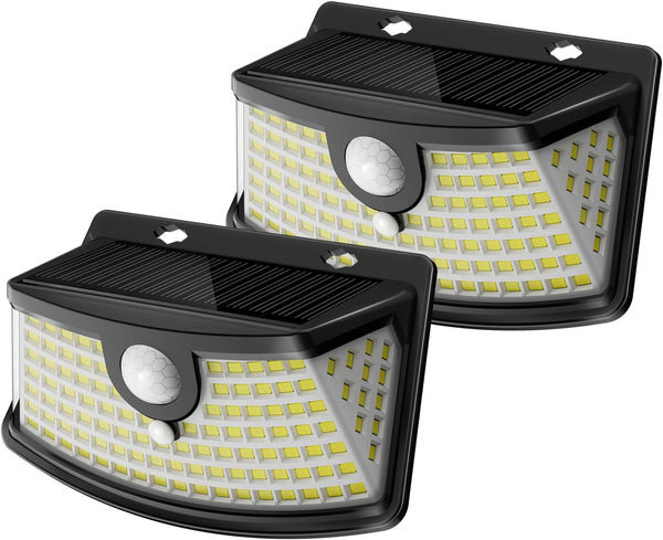 Aootek New Solar Motion Sensor Lights 120 LEDs with Lights Reflector,270 Wide