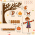 WATINC 170Pcs Fall Tree Learning Bulletin Board Decoration Set, Autumn Pumpkin Study Cut Outs Borders Decor, Thanksgiving Maple Leaves Cutout Wall Blackboard Accents for Classroom Elementary School by WATINC