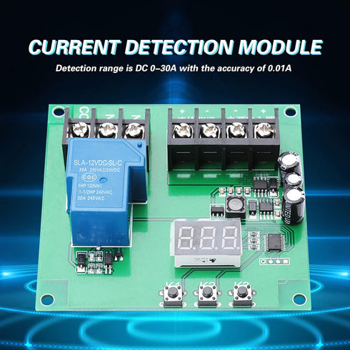 7?30V 0?30A DC Current Detection Sensing Module Board Overcurrent Relay Module Current Sensor