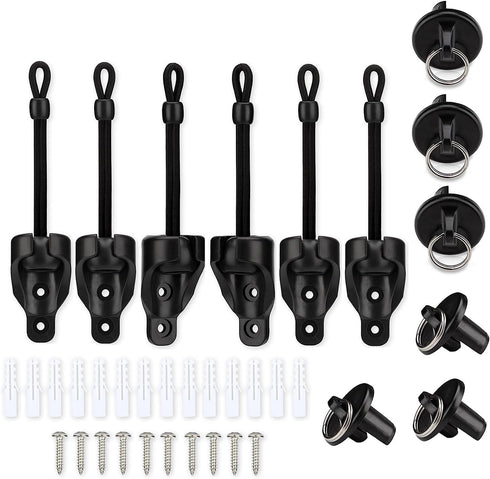 Seprochoo Sun visor parts Bungee kit and end cover, weather resistance, for Coolaroo