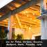 50FT G40 26 Dimmable Bulbs, 2700K E12 Banord Globe String Lights with Plastic Waterproof Outdoor LED Lights for Patio