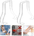 2pcs Vaguelly Shoe Display Stand Shoe Rack for Door Stand Sandal Organizer Shape Holder
