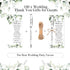 Affrolling 100 Sets Wedding Favors for Guests Bulk Retractable Ballpoint Pen Thank You Cards with Hemp Rope Bridal