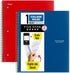 Five Star Spiral Notebooks, 2 Pack, 1 Subject, 100 Sheets, College Ruled Paper, 11" x 8-1/2", Pacific Blue, Fire Red