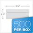 Quality Park #10 Double-Window Self-Seal Security Envelopes, 4-1/8" x 9-1/2", White, 500 Per Box