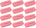 Pink Erasers for Kids, Rubber Eraser, 12 Count, Bulk Erasers for School Supplies, Art, and Office Use