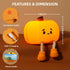 JoviaFesta Dimmable Pumpkin Night Light for Kids, Halloween Jack O Lantern Decor for Kids, Baby Nursery Toddler Squishy
