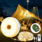 Camping String Lights, 4 in 1 Quick Storage 33FT Rechargeable Tent Lights