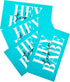 RXBC2011 2x3.5 Inches Pack 100 Hey Babe Card Thank You for supporting small business cards of Teal