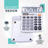 CATIGA 12 Digits Desktop Calculator with Large LCD Display, Dual Solar Power and Battery for Office and Home