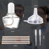 Annhua Alcohol Lamp Burner, 150ML Glass Bunsen Burner Lab Equipment with 5 Replacement Wicks, 2 Droppers, and Funnel