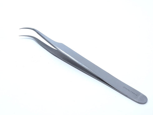IMS-JF7 Premium High Precision #7 Jeweler Style Forceps Tweezers, Fine Point Tips, 4.5" Stainless Steel
