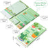 We Grow When Things are Hard Sticky Notes Set, 550 Sheets, Cute Cactus Shaped Self-Stick Notes Pads Plant Divider Tabs Bundle Writing Memo Pads Back to School Office Supplies Small Gift by Xqumoi