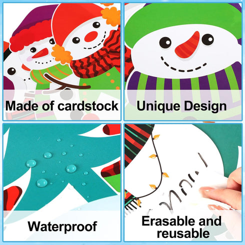 Qilery 105 Pcs Winter Bulletin Board Decorations Set, Christian Cutouts You Are God's Unique Religious Classroom