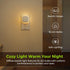 Dimmable 1-50 (4 Pack) AUVON Plug-in LED Backlit Night Light with Motion Sensor & Dusk to Dawn Sensor, Warm White