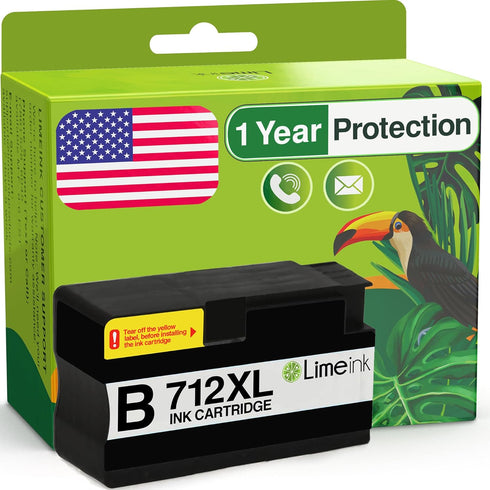 Limeink Compatible Ink Cartridges Replacement for HP 712 Ink Cartridges 712XL for DesignJet T630 T230 T650 T210 Studio