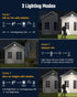170-LED 16.5FT 3 IP65 1 Pack Mini Solar Lights Outdoor with Motion Sensor, Solar Flood Lights Outdoor Dusk to Dawn