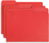 Blue Summit Supplies 200 Red File Folders, Letter Size, 1/3 Cut Tab for Easy File Storage
