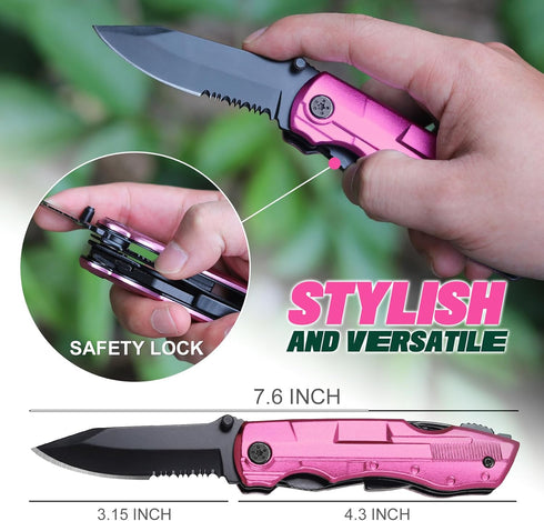 Christmas Gifts for Women - Multitool Knife for Wife, Mom, Girlfriend - Stocking Stuffers and Birthday Gifts