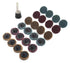 Zorlun 1/2/3 Inch Abrasive Disc Sanding Roll Lock Surface Conditioning Discs R-Type Quick