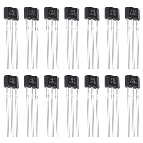 20Pcs 49E OH49E SS49E S49E TO-92S Hall Effect Sensor 3Pins Magnetic Detector