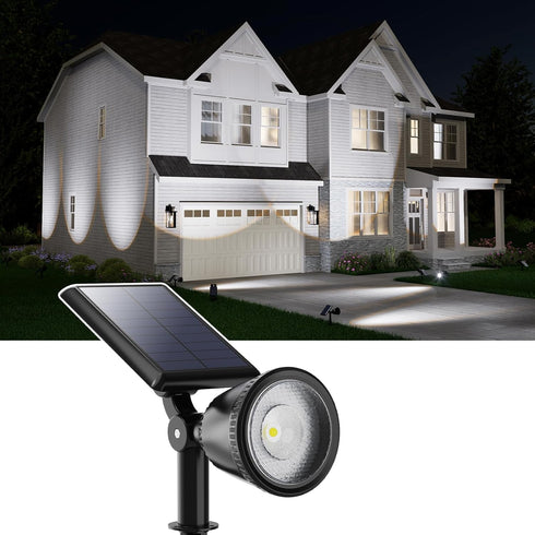 Solar Powered Sunset Spotlight Outdoor Waterproof Spot LED Accent Landscape Uplight for