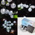 Solar String Lights Outdoor, 20ft Waterproof 30 LEDs 8 Modes Crystal Globe Solar String Fairy Lights Backyard Patio Christmas Lights for Holiday Party Gardens Backyard Wedding (White) by SPLOcolor