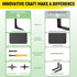 QDMXJF 6 INCHx 4 INCH 300lbs, Counter Brace,Pack 4. (with Brace Shelf Support Bracket Heavy Duty, L Shelf Brackets ,max