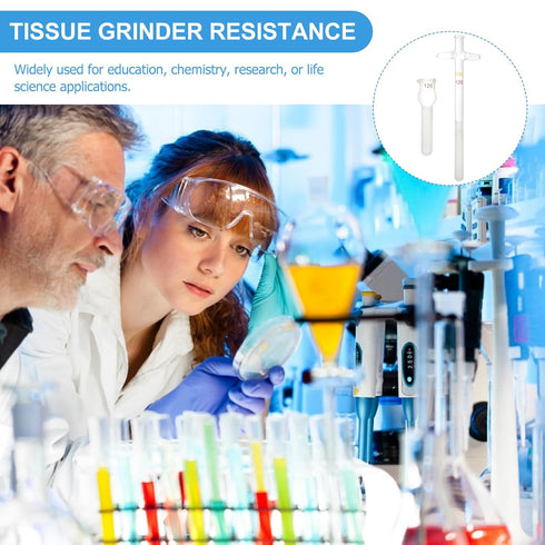 2 ML Glass Tissue , Cell with Pestle Glass Cell Tissue Homogenizer Glass Tube for Labs Science Class