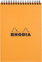 Rhodia A5 Wirebound Notepad, Lined - Orange