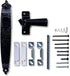 Wright Products Colonial Tie Down Push Button Door Latch, Black, for Screen and Storm Doors