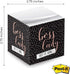 Boss Lady Sticky Note Cube - 600 Sheets Memo Block, 2.75" Printed on 4 Sides, Super Chic Empowering Design