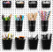 12 Pcs Pegboard Bins with Hooks, Pegboard Organizer Accessories for Garage Workshop Office Tools Storage