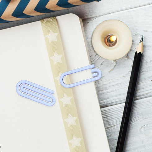 SEWACC 60 Pcs Large Plastic Paper Clips for Office School Paperwork