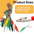 10PCS Electrical Alligator Clips, 5 Colors Test Leads with Probes, Crocodile Jumper Wires for Circuit Connection