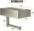SUS304 Brushed Nickel Toilet Paper Holder Wall Mounted with Shelf & Wipes Storage Stainless Steel Modern Toilet Tissue