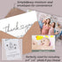 LUCYSALISA 20 Pack 4 6 Inch, Thank You Cards with Envelopes, bulk White Thank You Cards x Thank You Notes
