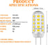 G4 3W 30W Bulb 12V T3 300LM Non-dimmable 3000K 2pcs) Base for Under Cabinet Puck Light Pendant Track Lighting