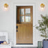 (2PACK) Brushed Gold Wall Sconce, Gold Vanity Light Modernbathroom Light fixtures with Clear Glass Shade Entrance Lamp