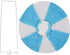 RETYLY 12inch Hot Balloon Paper Lantern Ceiling Light Wedding, Blue