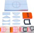 Physics Optics Experiment Set, Prisms, Convex Lens, Triple Laser Refraction Educational Science Kits